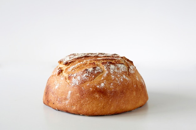 Homemade loaf of white bread