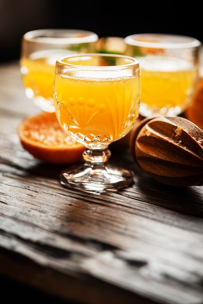 Homemade mandarin juice