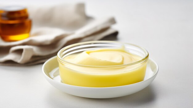 Homemade melted ghee clarified butter bio ayurveda