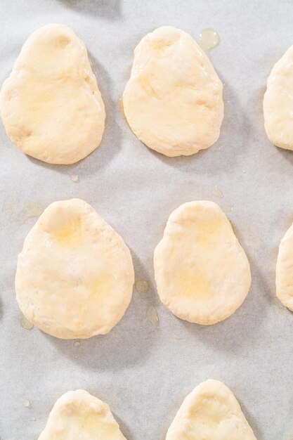 Homemade naan dippers