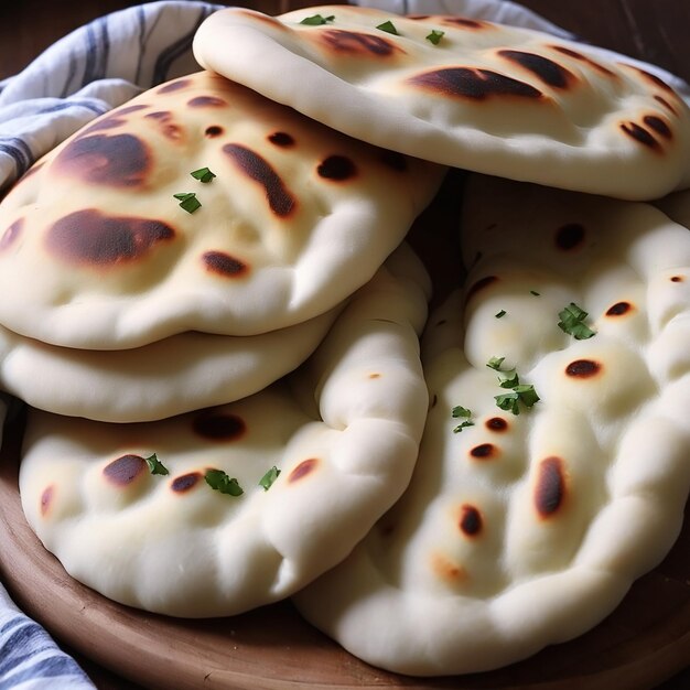 homemade naan