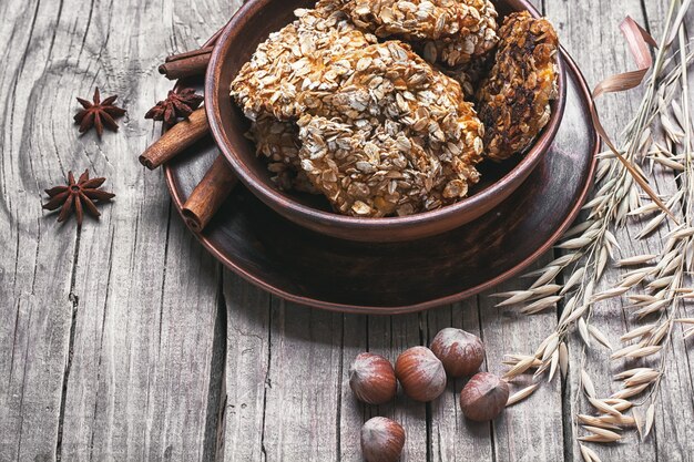 Homemade oatmeal cookies