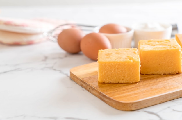 homemade orange cake