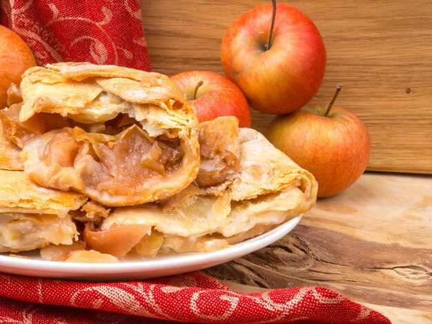 Homemade Organic Apple Pie Dessert Ready to Eat