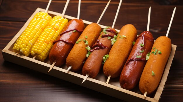 Homemade organic corn dogs