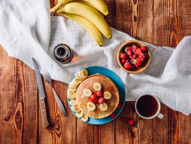 Homemade Pancakes with Fruits