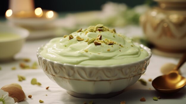 Photo homemade pistachio cream