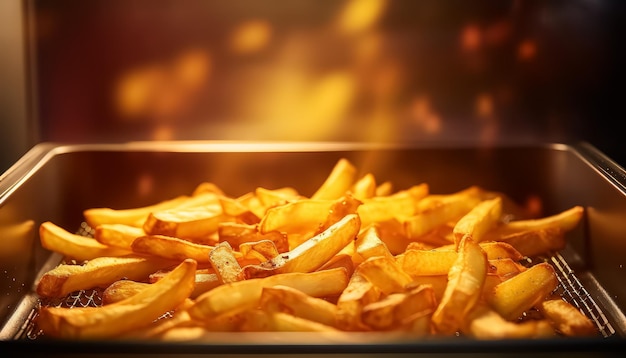 Homemade potatoes are baked in the oven