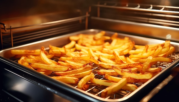 Homemade potatoes are baked in the oven