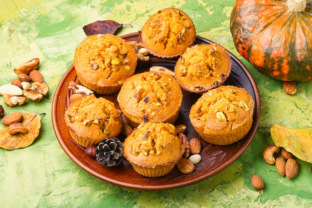 Homemade pumpkin muffins