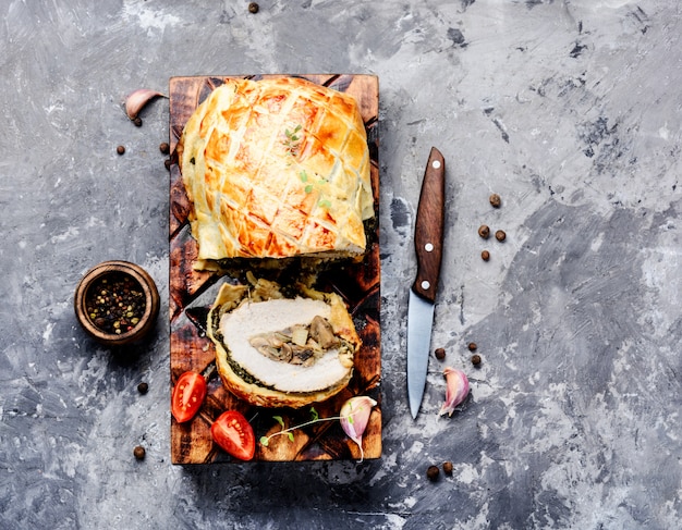 Homemade roasted meat loafs