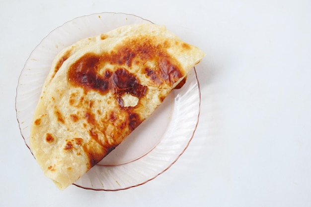 Homemade roti chapati on table