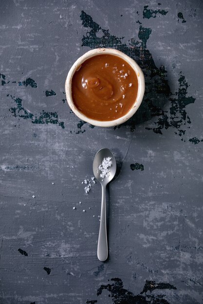 Photo homemade salted caramel