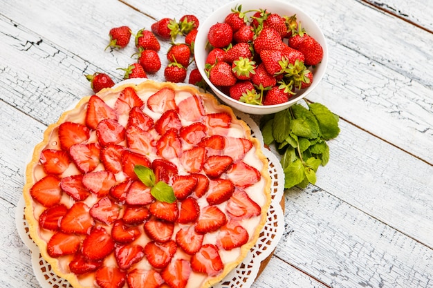 Homemade Strawberry cake