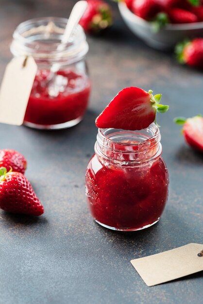 Homemade strawberry jam