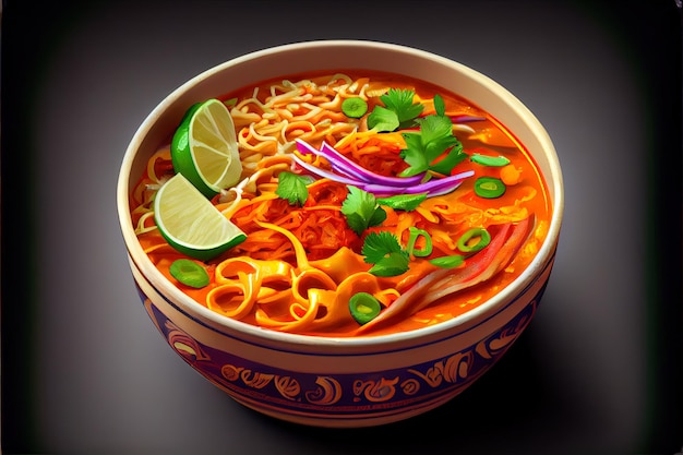 Домашняя тайская еда Khao Soi