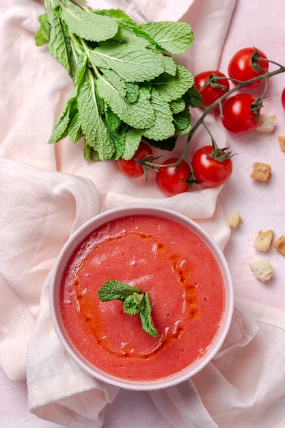 Homemade tomato soup