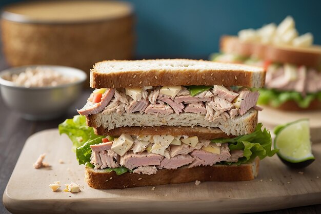 Homemade tuna sandwich