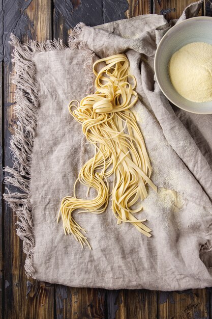 Homemade uncooked pasta