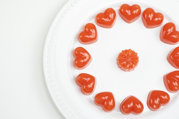 Photo homemade watermelon jelly