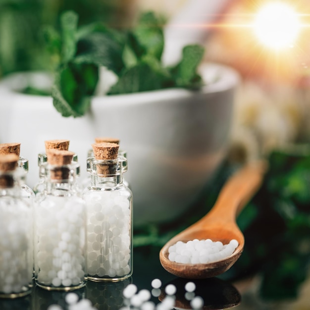 Homeopathie-concept