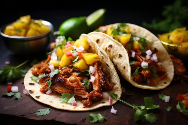 Homestyle Tacos al Pastor Chile and Pineapple Pork Tacos