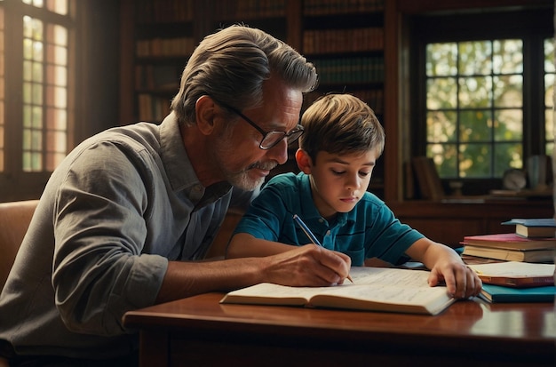 Homework Help FatherSon Study Session