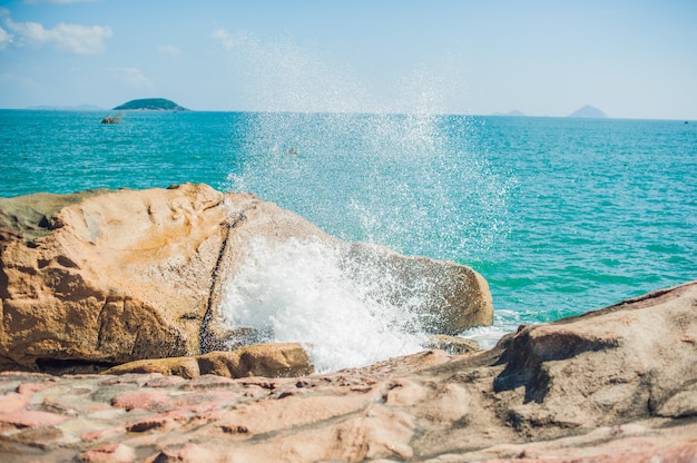 Hon Chong cape, Garden stone, popular tourist destinations at Nha Trang. Vietnam