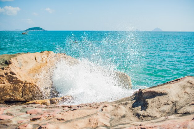 Hon Chong-cape, Tuinsteen, populaire toeristische bestemmingen in Nha Trang. Vietnam