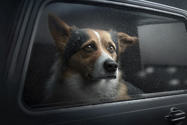 Hond werd in een afgesloten auto achtergelaten door zelf het idee over dieren los te laten