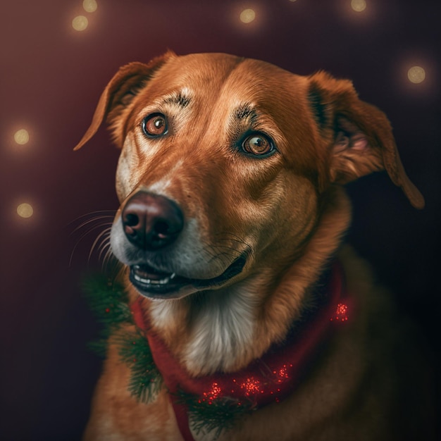 Hond wintervakantie prettige kerstdagen en gelukkig nieuwjaar