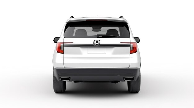 Honda Pilot back view mockup