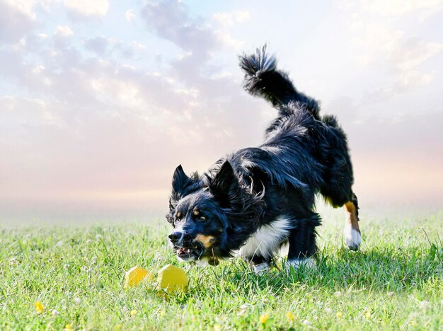 hondentraining voor gehoorzaamheidstheorie met een border collie