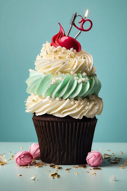 Foto honderd dollar cupcake.