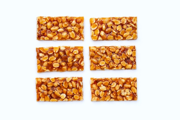 Honey bars with peanuts