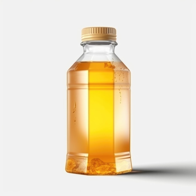 Photo honey bottle mockup isolated generative ai