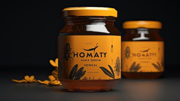 Honey Jar Mockup