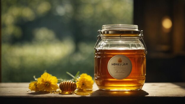 Photo honey jar