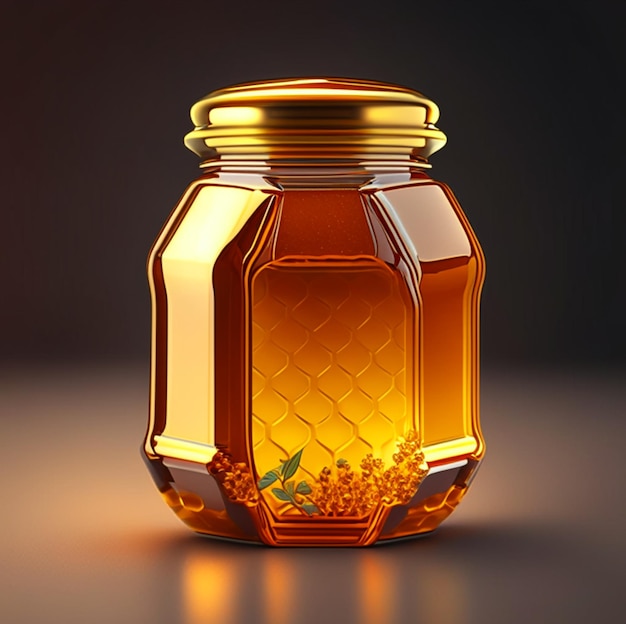 Premium AI Image A honey jar