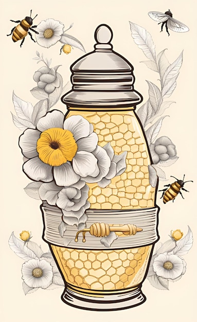 Photo honey jar