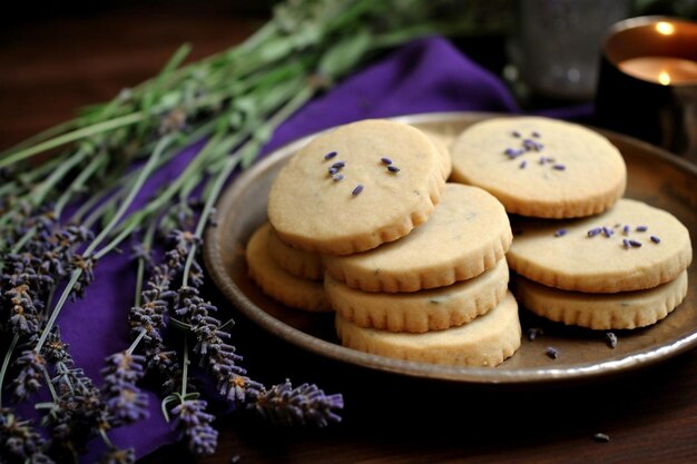 Honey Lavender Shortbread Koekjes