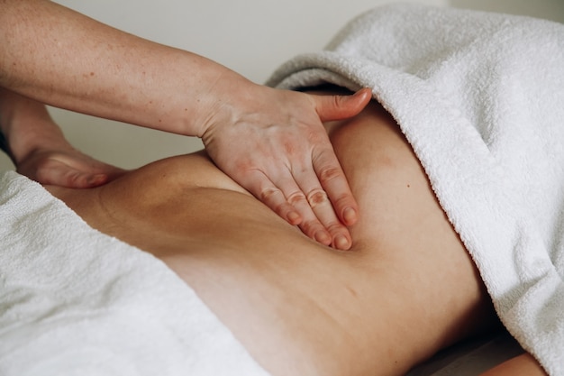 Honey massage concept Health care concept
