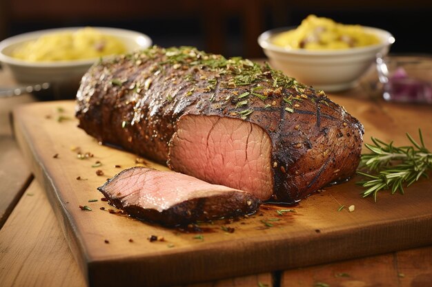 Honey Mustard Rubbed Sirloin