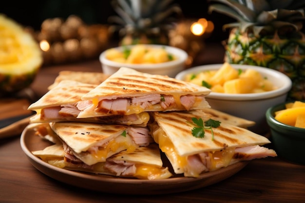 Honey Mustard Turkey Quesadilla