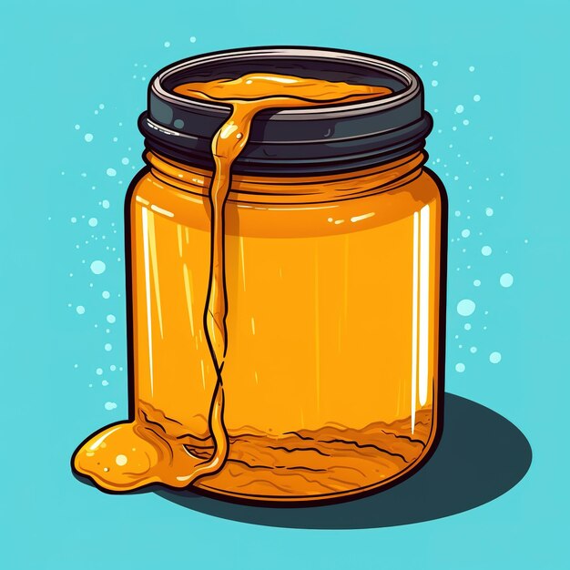 Photo honey pot illustration