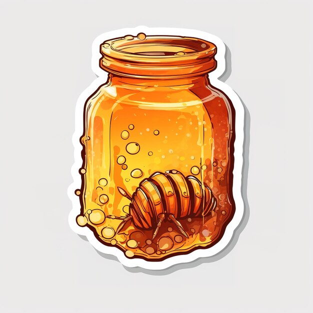 Photo honey pot illustration