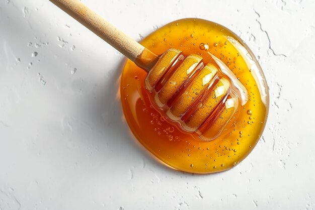 Honey spoon container isolated on a white background