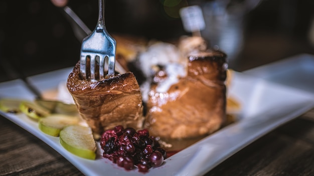 Honey Toast With Honey Syrup