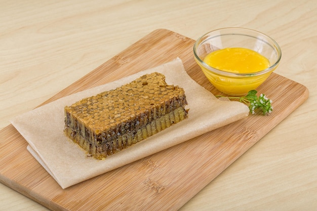 Honey with comb