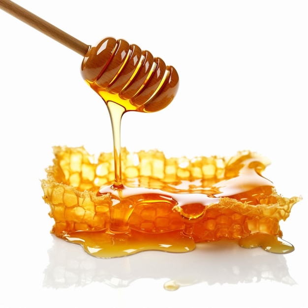 Honey with white background high quality ultra hd